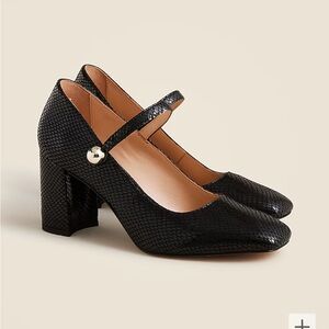 BRAND NEW J CREW SNAKE EMBOSSED LEATHER MARY JANE